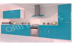 Blue Single Wall Kitchen by ORB Designs