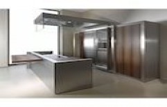 Sleek Modular Kitchen by Agni Stainless Steel Technology
