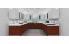 U Shaped Modular Kitchen by Rvs Interiors