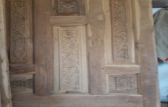 Designer Wooden Door by Jai Ambe Wood Art