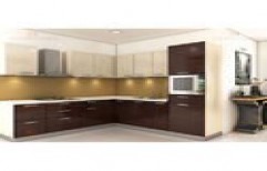 L Shaped Modular Kitchen by Home Decorable