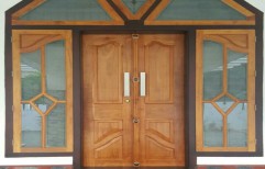 Wooden Double  Door     by Classy  Doors & Windows