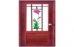 Decorative Polished PVC Glass Doors, For Home