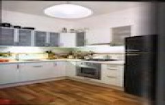 Pure White Modular Kitchen by Dinesh & Associates