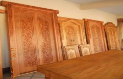 Teak Traditional Carved Doors   by Jayaraj International Private Limited