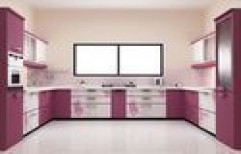 Trendy Modular Kitchen by Wood Spa Decors