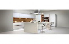 White Modular Kitchen by K S Interior