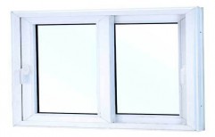 White UPVC Sliding Window, Glass Thickness: 6-10 Mm