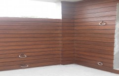 Screw Brown Wood Wall Cladding Supply and Fixing, Thickness: 8 Mm, Size: 6"x 3Mtr