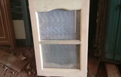 Wooden Mesh Window, Rectangular