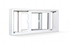 2 Track Aluminum Sliding Window (with powder Coating)     by Book My Doors