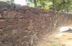 Natural Stone Wall by Stamp Concrete World Pvt Ltd.