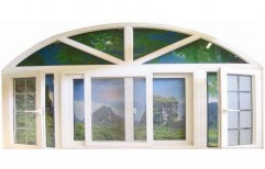 UPVC Villa Bay Window, Thickness Of Glass: 4mm & 5mm