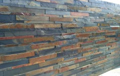 Mudra Multicolored Stone Wall Cladding, Size (In cm): 15 x 30, Packaging Type: Carton Box