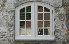 White Hinged UPVC French Window, Application - Office, House