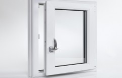 White Modern UPVC Casement Openable Window, Glass Thickness: 10 Mm