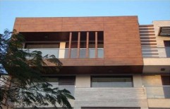 Wood Decor Modern HPL Exterior Cladding, For Front Elevation & Ceiling, Thickness: 6mm