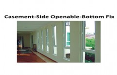 UPVC Casement-Side Open Able-Bottom Fix Windows   by Infiniti Building Products Private Limited