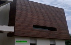 Brown Solid Wood Wall Cladding