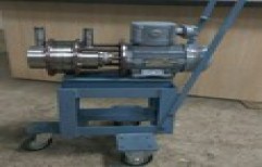 Samarth Stainless Steel SS Pump for Barrel Application with Trolley, No Of Wheels: 4, Model Name/Number: SSP 025