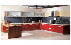 Solid Wood Modular Kitchen by Nambi Enterprises