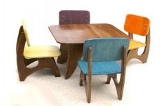 Wooden Table and Chair by Kranthi Wood Works