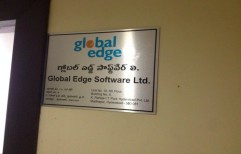 Brass Etching Panel Signage by Cordial Associates