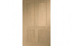 Polished Wood Moulded Panel Door