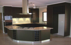 G Shaped Modular Kitchen by Green White Interiors