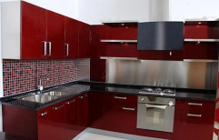 Glossy Finish Modular Kitchen by Shreeji Furniture