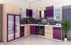 L Shape Modular Kitchen by Dharshan Enterprises