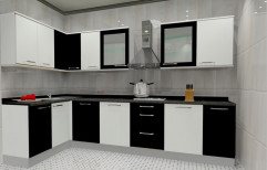 L Shaped Modular Kitchen by N.K. Associates