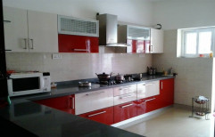 L Shaped Modular Kitchen by PLS Modular Furnitures