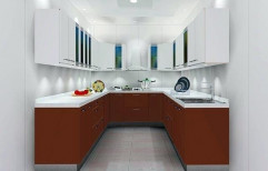 U Shape Modular Kitchen by Chamundi Mirror's & Glass's