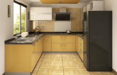 U Shaped Modular Kitchen by Yes Interior