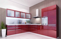 L Shaped Modular Kitchen by Home Kitchen & Interiors