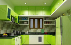 Sleek Modular Kitchen by YF Interiors And Contractors