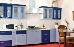 Straight Modular Kitchen by Krishna PVC Ply