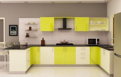 U Shaped Modular Kitchen by MRK Furniture