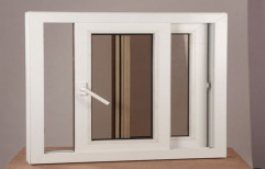 UPVS Golden Oak Color Sliding Windows     by Anihc Building Materials