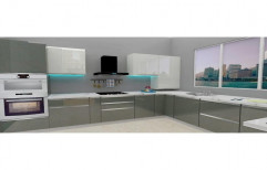 L Shaped Modular Kitchens by RK Kitchens