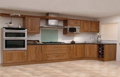 Wooden Modular Kitchen by Hil Green Interior