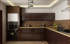 Wooden Modular Kitchen by Star Tech Interior Works