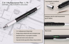 5 In 1 Pen With Ruler, 2 Way Screwdriver And Leveler by Gift Well Gifting Co.