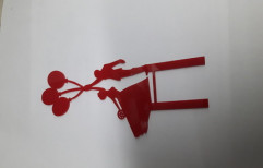 Acrylic Cake Topper by Matchless Machine Tools