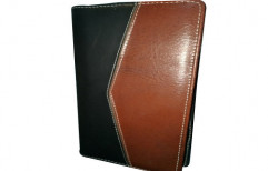 Brown And Black Cheque Book Holder by Hind Enterprises