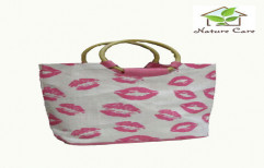 Cane Handle Jute Bag by Giriraj Nature Care Bags