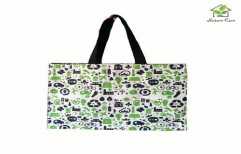 Canvas Bag With Eco Concept Print by Giriraj Nature Care Bags