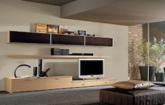 Living Room TV Unit by Vijaya Jothy Decors