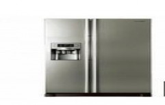 Side By Side Refrigerator Gray by Raman Enterprises